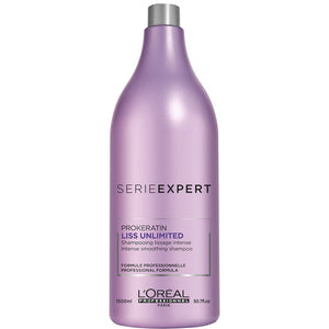L'OREAL  SERIE EXPERT LISS UNLIMITED SHAMPOO 1500 ML